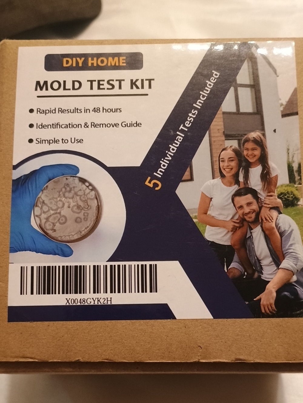 DIY Home Mold Test Kit - 5 Individual tests